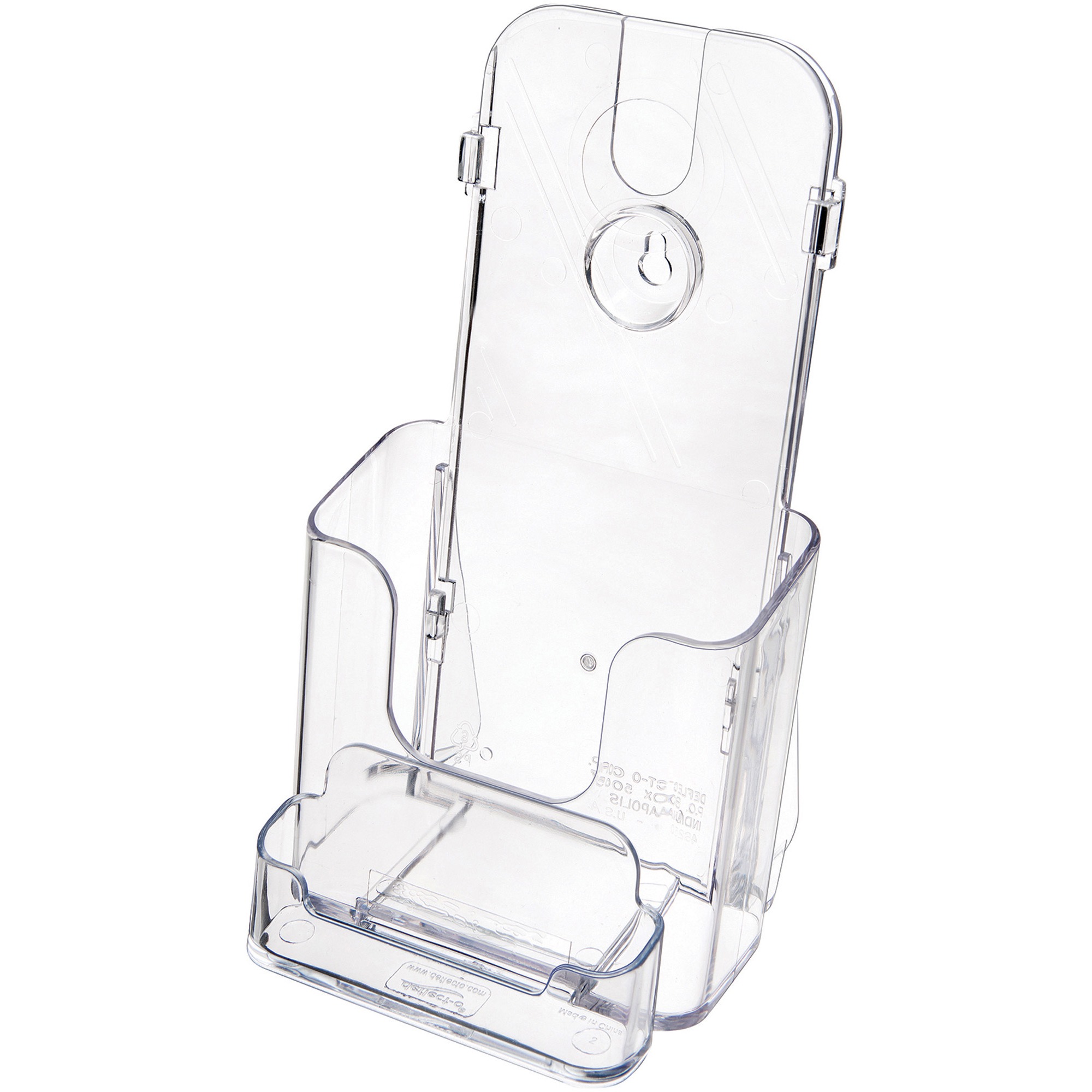 deflect-o 78601 Docuholder Clear Rigid Countertop Leaflet Holder with Business Card Holder