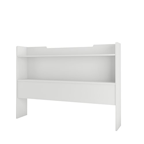 Nexera Full Size Bookcase Headboard, White