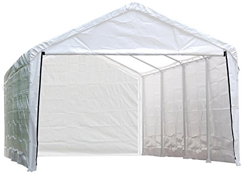 ShelterLogic SuperMax Canopy Enclosure Kit, 12 x 26 ft. (Frame and Canopy Sol...